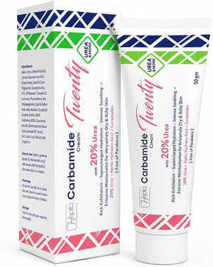 Hepta Carbamide Twenty Cream - Deep Moisturizing Cream with 20% Urea for Very Dry & Rough Skin - 50 gm