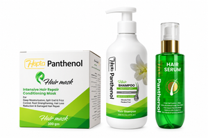 Hepta Panthenol Hair Care Bundle – Mask, Shampoo & Serum
