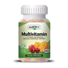 MultiVitamin - (Strawberry,Orange,Cherry) 60 Adult Gummies
