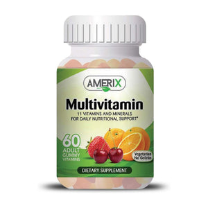 MultiVitamin - (Strawberry,Orange,Cherry) 60 Adult Gummies