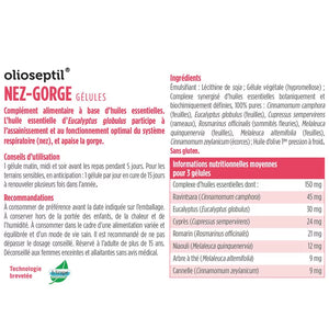 Olioseptil Nose Throat 15 capsules