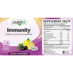 Immunity Vitamins - Lemon - 60 Adult Gummies