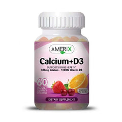 Calcium (500mg) + Vitamin D3 (1000 IU) - 60 ADULT GUMMIES