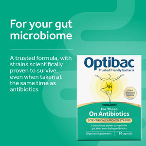 Optibac For Those On Antibiotics 10 capsules |10 days' supply