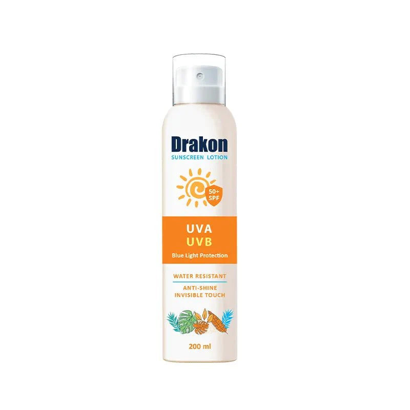 Drakon Sunscreen Lotion SPF50+ 200ml (UVA/UVB) & Blue Light Protection