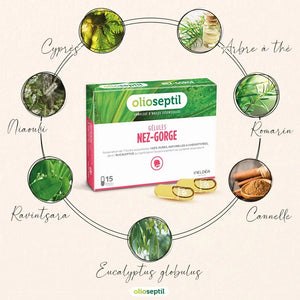 Olioseptil Nose Throat 15 capsules