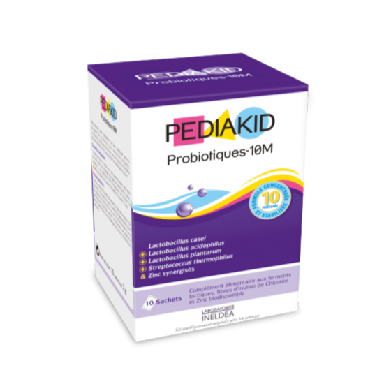 PROBIOTIQUES-10M 6+ months - Brings balance to the intestinal flora - 10 powder packets to dissolve