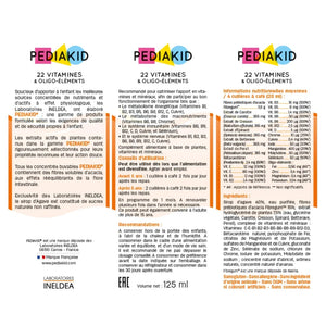 22 VITAMINES & OLIGO-ÉLÉMENTS - Enhances vitamins and minerals intake - 125ml