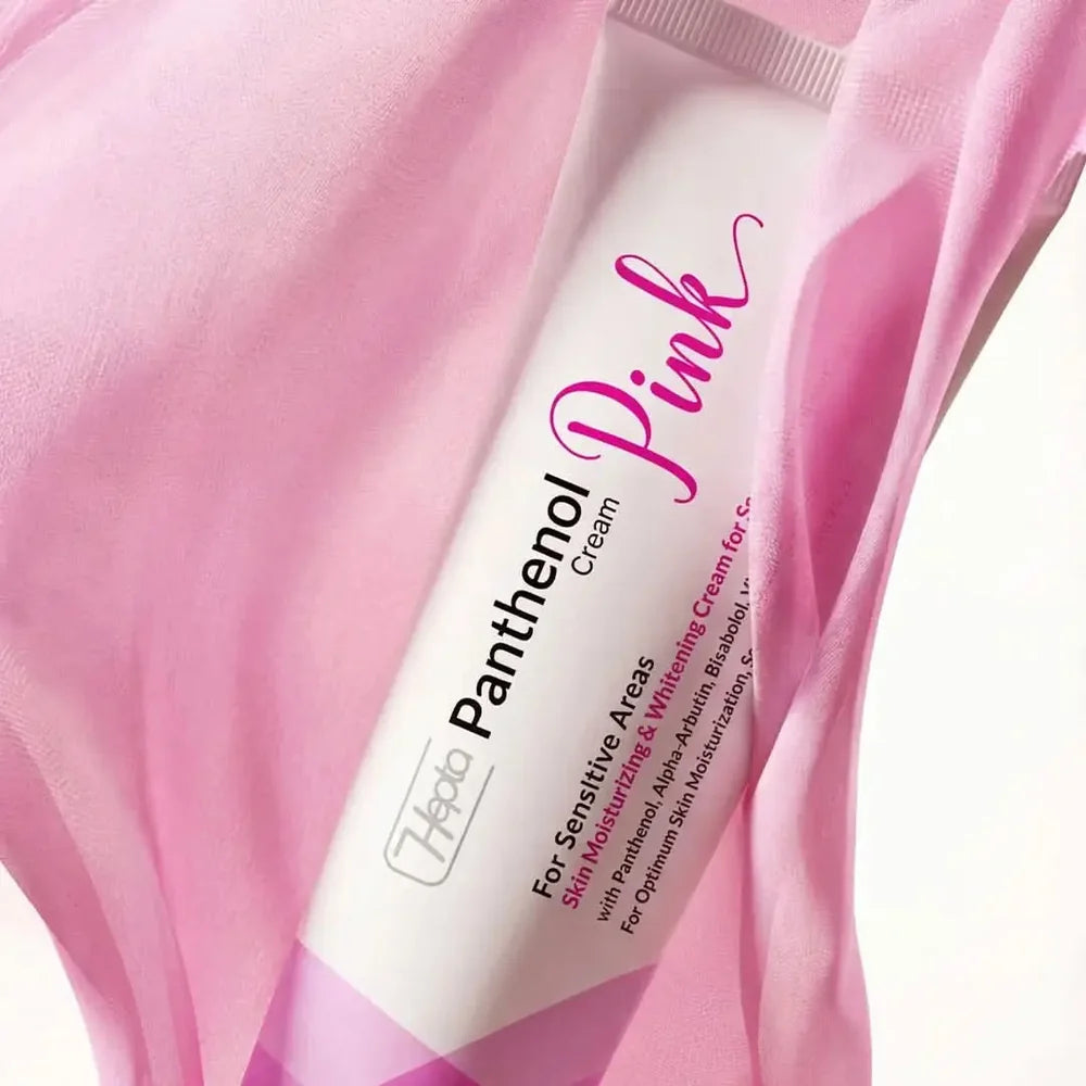 Hepta Panthenol Pink Cream – Whitening & Moisturizing Cream for Sensitive Areas 50g | Panthenol, Vitamin C&E, Alpha Arbutin, Niacinamide, Moisturizing & Softening for Sensitive Skin